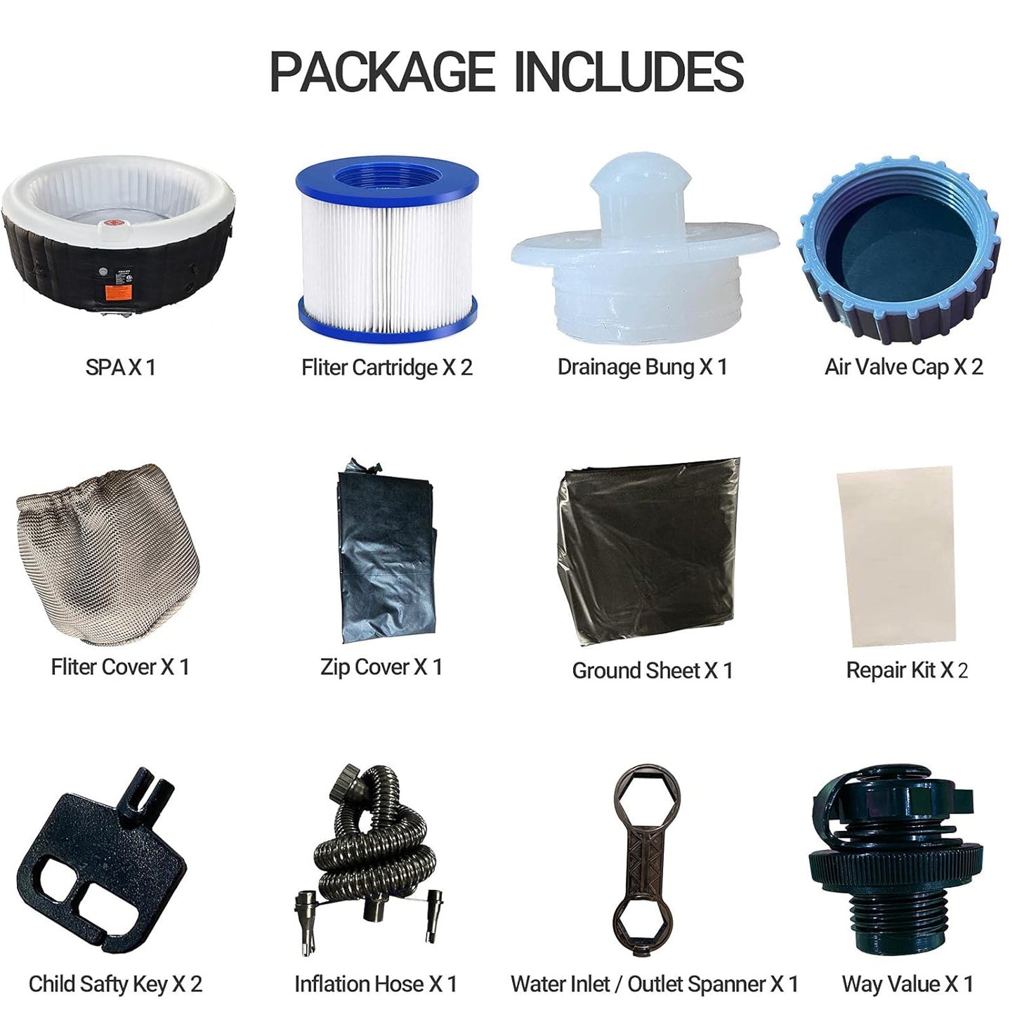 Velura™ Premium 4-Person Inflatable Spa Jacuzzi (Copy)