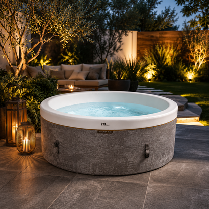 COCOON Luxury Portable Spa by Veluralife in luxury outdoor spa setting